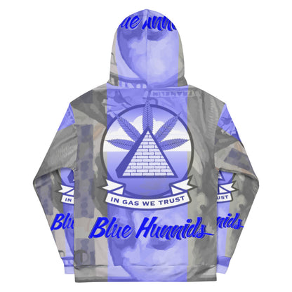 In Gas We Trust Blue Hunnids Unisex Hoodie