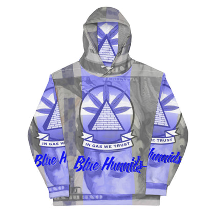 In Gas We Trust Blue Hunnids Unisex Hoodie