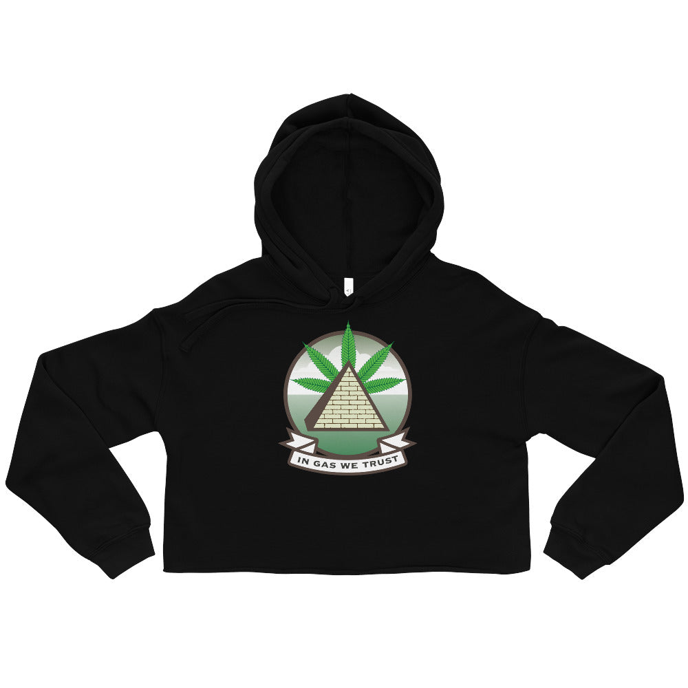 In Gas We Trust Crop Hoodie