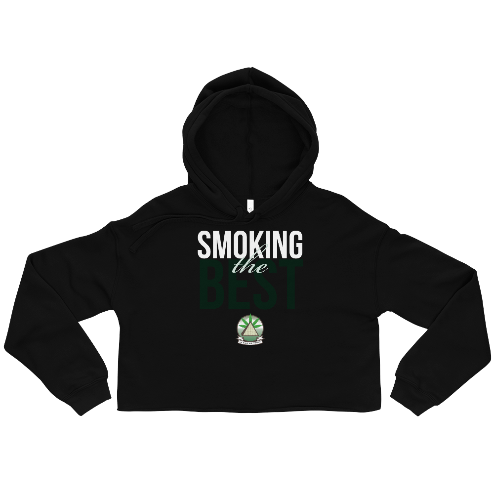 In Gas We Trust Crop Hoodie - Smoking The Best