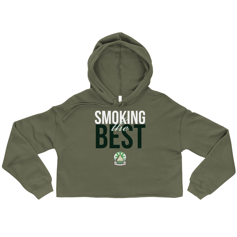 In Gas We Trust Crop Hoodie - Smoking The Best