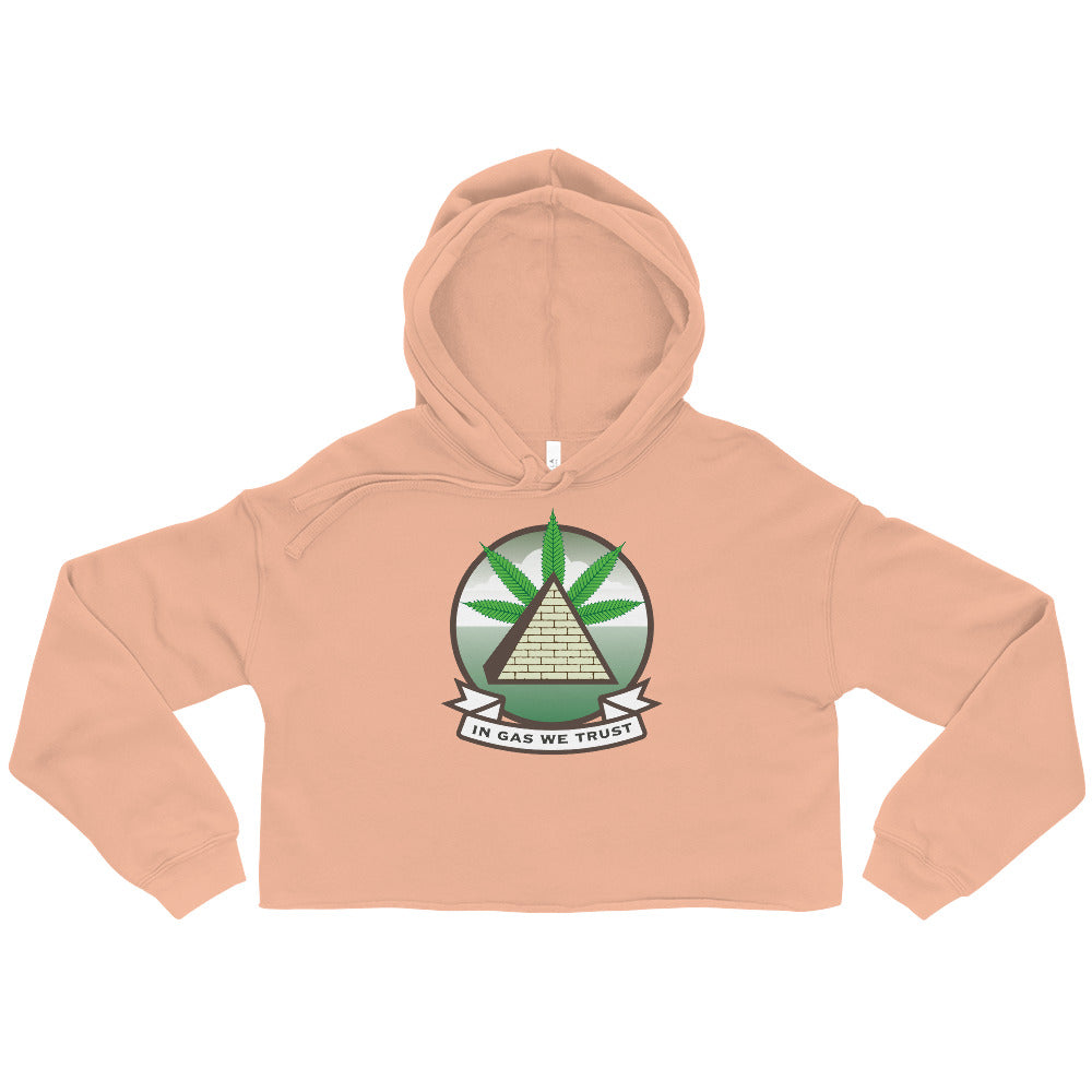 In Gas We Trust Crop Hoodie