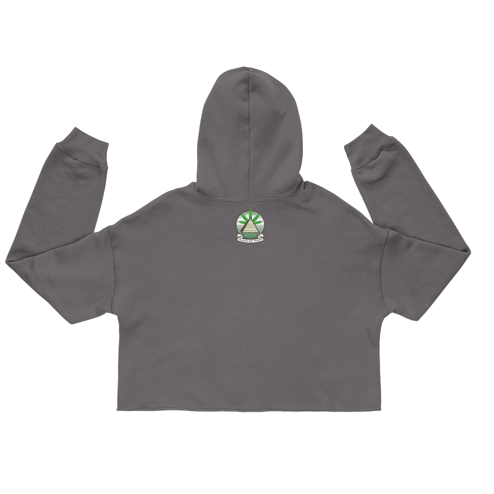 In Gas We Trust Crop Hoodie - Smoking The Best