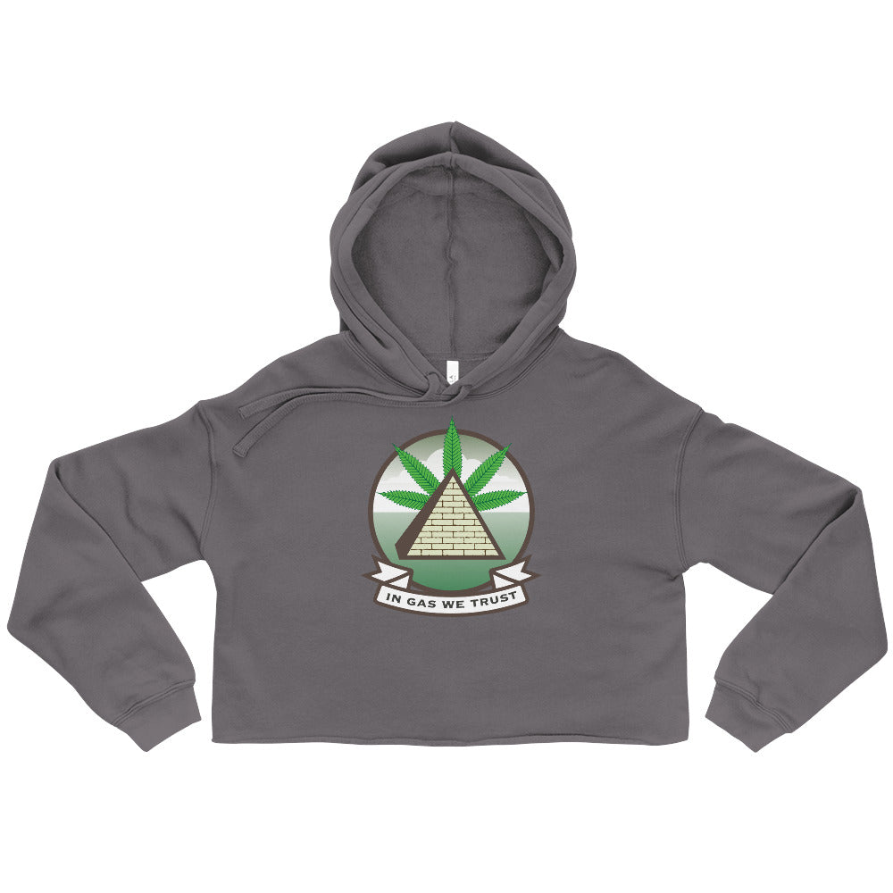 In Gas We Trust Crop Hoodie